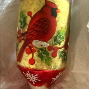Elegant Red Cardinal Holiday Ornament